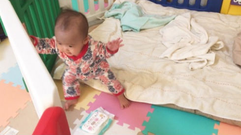 金田朋子 声優 森渉 千笑 赤ちゃん ハイハイ 子育て