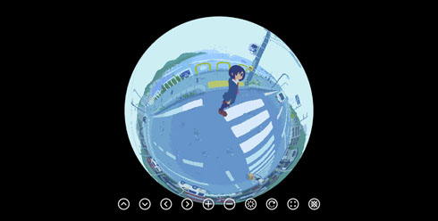 全天球イラスト