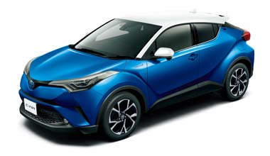 C-HR（ホワイト×ネビュラブルーメタリック）