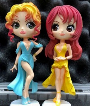 叶姉妹 フィギュア Q posket バンプレスト 試作品 完成