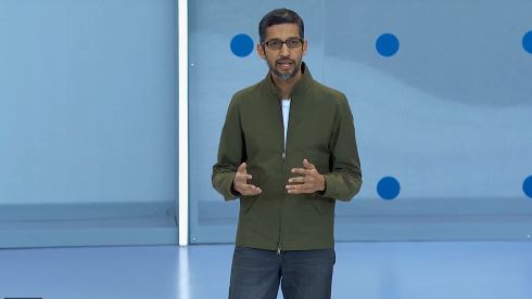 google i/o android emoji ハンバーガー チーズ ビール サンダー・ピチャイ