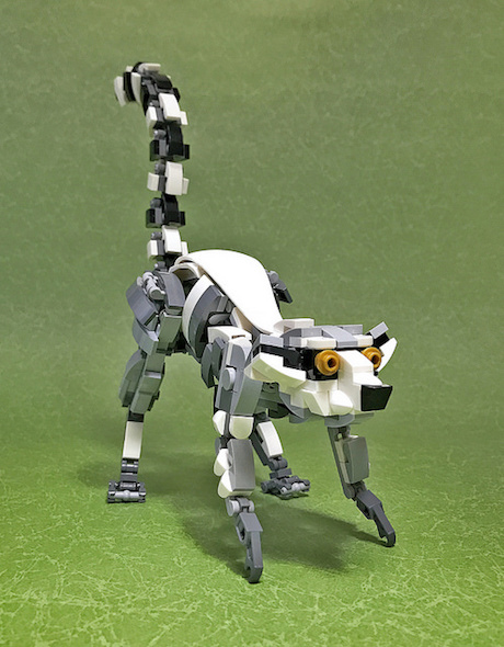 レゴ作品「ワオキツネザル」