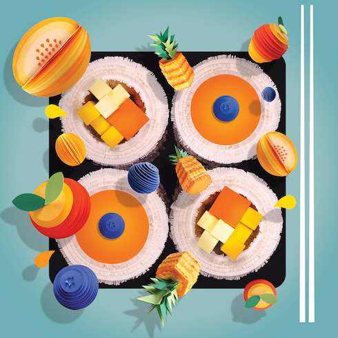 LisaLloyd ペーパークラフト 寿司