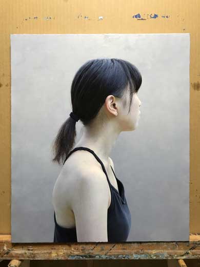 油絵 人物画 女性 リアル 三重野慶