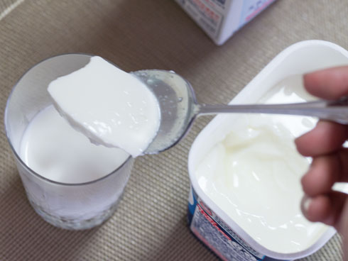 ヨーグルトを入れる