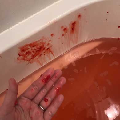 母の日 バラ 入浴剤 恐ろしい 血 ホラー お風呂