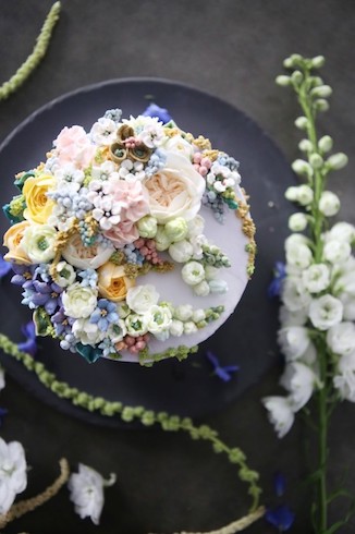 Ateliersoo バタークリームケーキ アートケーキ