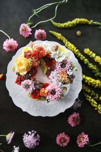 Ateliersoo バタークリームケーキ アートケーキ