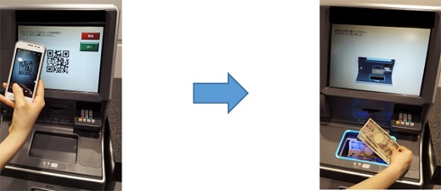 キャッシュカード　ATM　