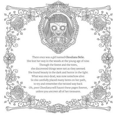 グロテスク 怖い ぬり絵 Beauty of Horror