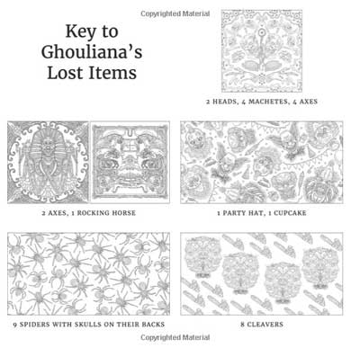 グロテスク 怖い ぬり絵 Beauty of Horror