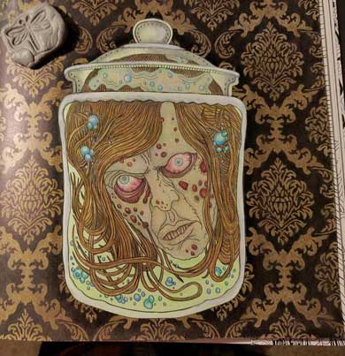 グロテスク 怖い ぬり絵 Beauty of Horror