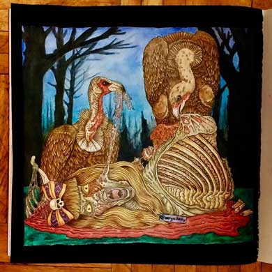 グロテスク 怖い ぬり絵 Beauty of Horror