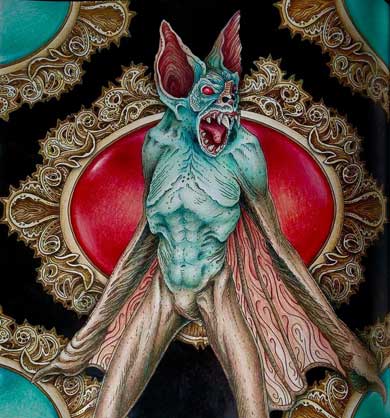 グロテスク 怖い ぬり絵 Beauty of Horror