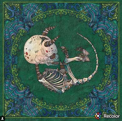 グロテスク 怖い ぬり絵 Beauty of Horror