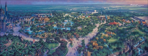 世界のディズニーパーク絵地図