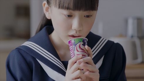 芦田愛菜 パナップ グリコ 一人二役 中学生 マンドリン 制服