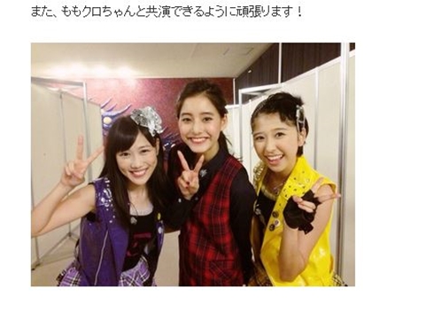 ももクロ 新木優子 百田夏菜子 佐々木彩夏 高城れに 玉井詩織 モモノフ