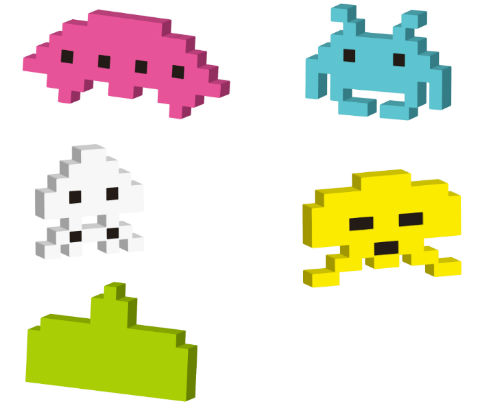 SPACE INVADERS スペースインベーダーガチャマグネット　2008年 SPACE INVADERS スペースインベーダーガチャマグネット 2008年
