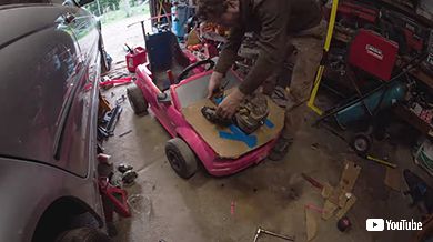 おもちゃ キッズカー 魔改造 マスタング 自動車