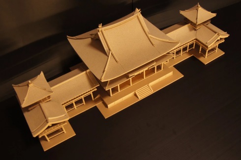 うぷあざ棟梁 ダンボール工作 平等院鳳凰堂