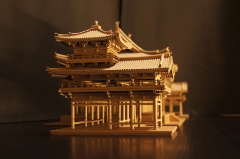 うぷあざ棟梁 ダンボール工作 平等院鳳凰堂