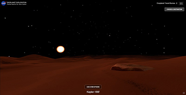 NASA VR 太陽系外惑星 惑星旅行局