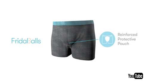 子ども 攻撃 股間を守る 金的 パンツ お父さん FridaBalls