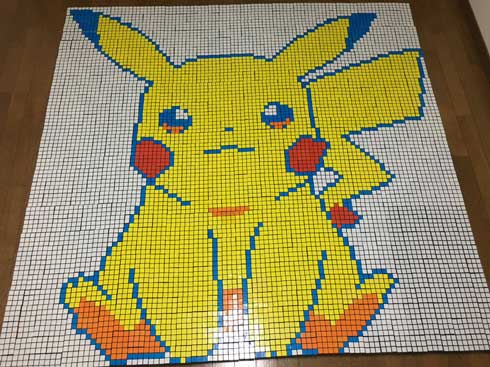 ルービックキューブ アート ポケモン 900個 ピクセルアート