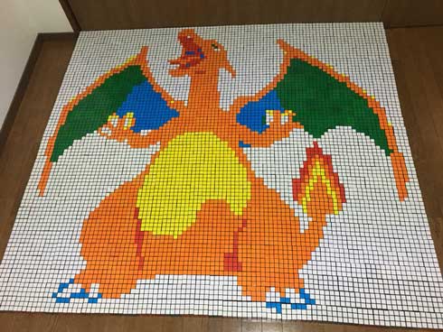 ルービックキューブ アート ポケモン 900個 ピクセルアート
