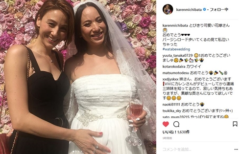 道端アンジェリカ 結婚式 ハワイ 道端カレン 妊婦 人前式 モデル
