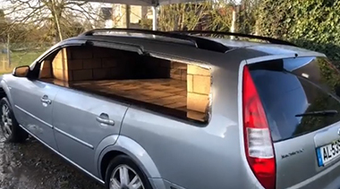 ピザ 魔改造 自動車 フォード 窯