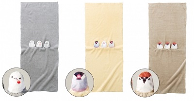 小鳥タオル
