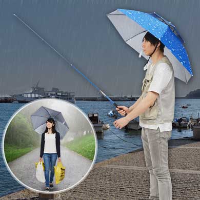 頭にかぶる 傘 アタマンブレラ サンコー