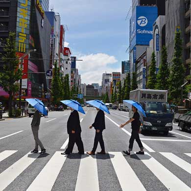 頭にかぶる 傘 アタマンブレラ サンコー