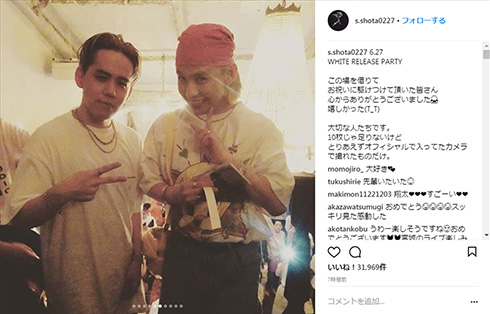 清水翔太 WHITE リリースパーティー Taka 加藤ミリヤ 青山テルマ りゅうちぇる