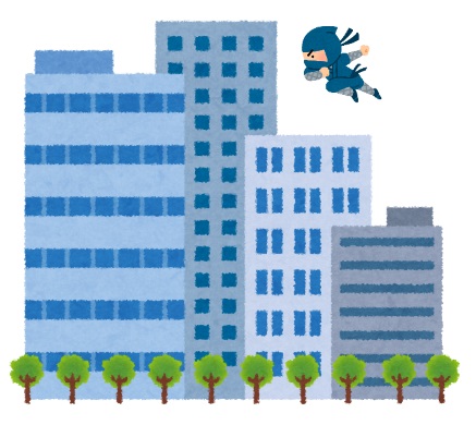 電車 景色 忍者 妄想