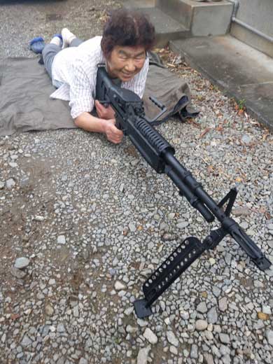 宮崎県 日向市 サバイバルゲームフィールド 喜三郎 オーナー サチエさん Twitter ばあちゃん