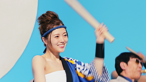 白石麻衣 さらし 法被 和太鼓 氷結 東京スカパラダイスオーケストラ