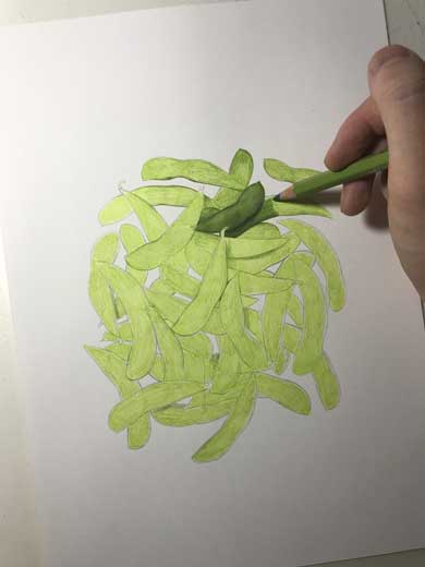 枝豆 絵 リアル 徳田有希