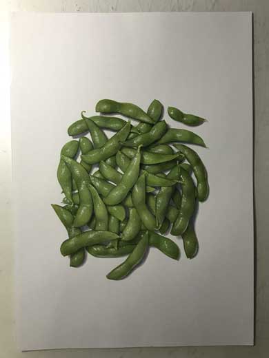 枝豆 絵 リアル 徳田有希