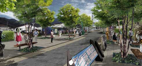 水木しげるロード リニューアル  鬼太郎 妖怪 ブロンズ像