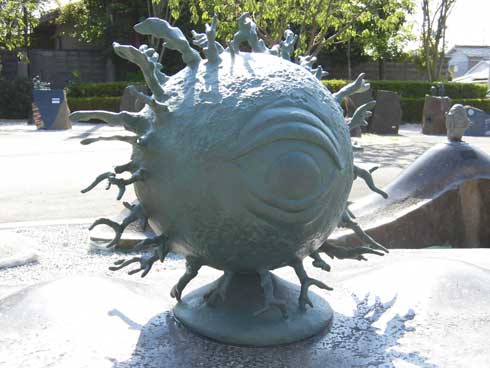 水木しげるロード リニューアル  鬼太郎 妖怪 ブロンズ像