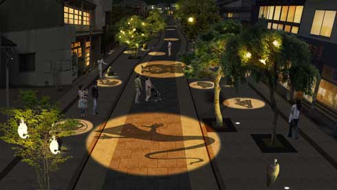 水木しげるロード リニューアル  鬼太郎 妖怪 ブロンズ像