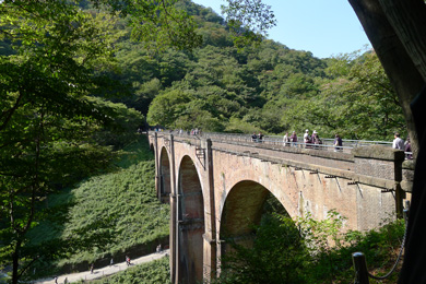 峠の釜めし 容器 再利用 横川駅 駅弁 廃線跡 めがね橋