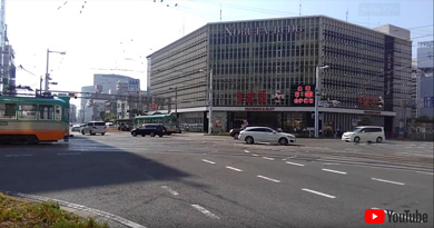 はりまや橋交差点のトリプルクロス