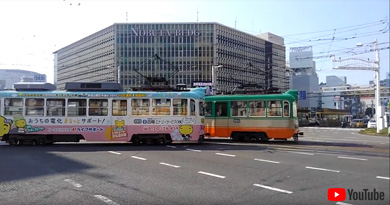 はりまや橋交差点のトリプルクロス