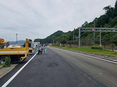 広島 呉 西日本 豪雨 国道31号線 復旧 駐車場