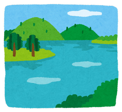 いらすとや　湖