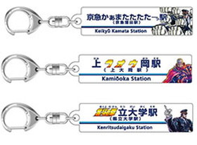 「北斗の拳」仕様の駅名看板キーホルダー